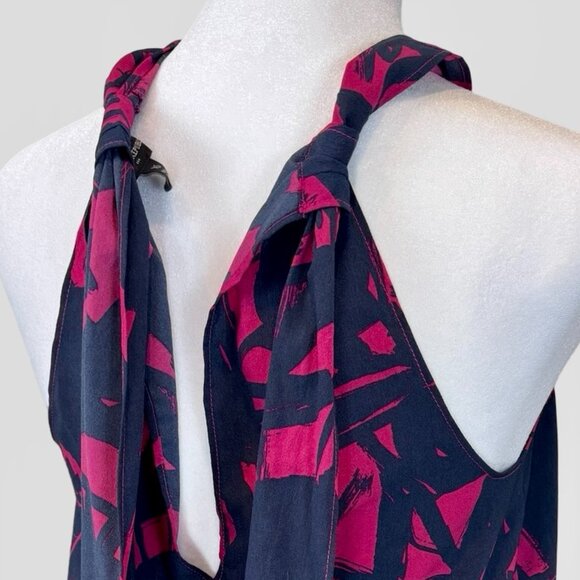 Women's Cross Front Tie Halter Top, Size XS - Picture 7 of 9